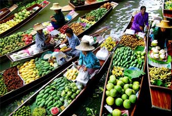 泰國曼谷丹能莎朵歐式水上市場